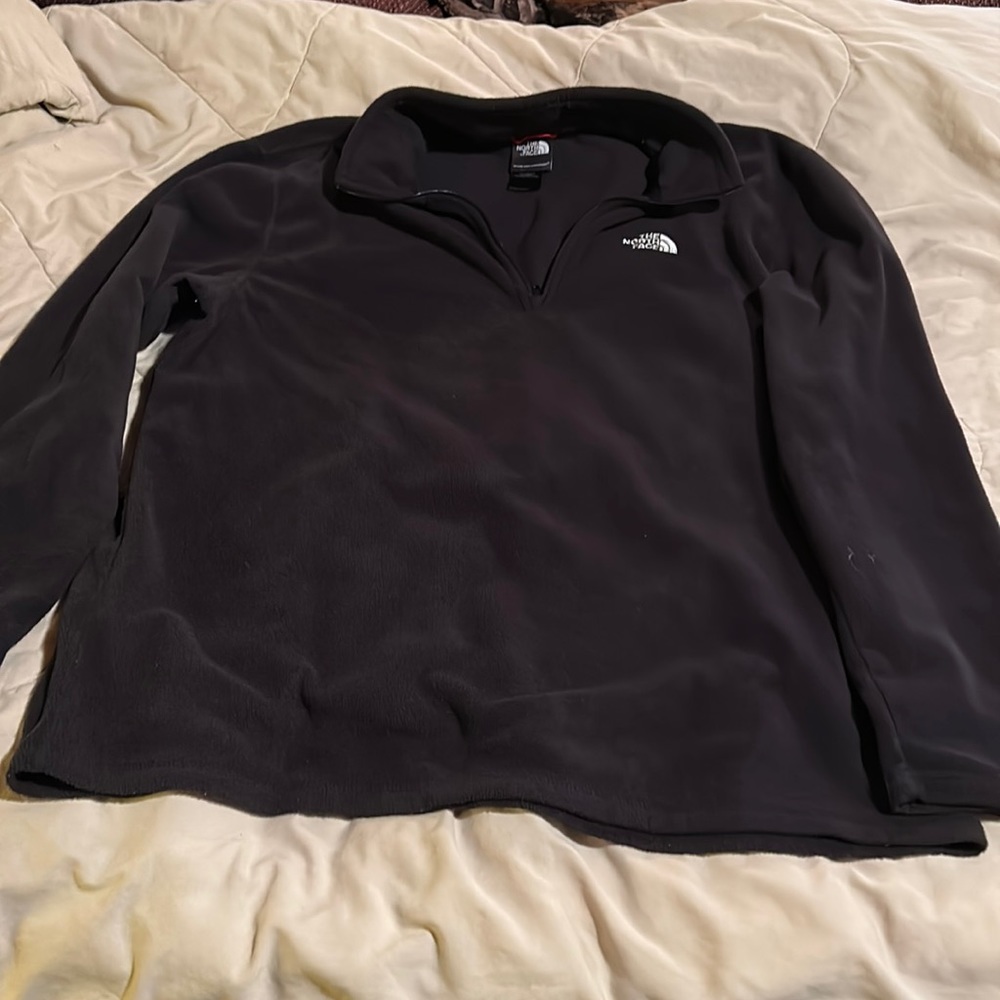 The north face half zip up men's fleece GUC size large no flaws